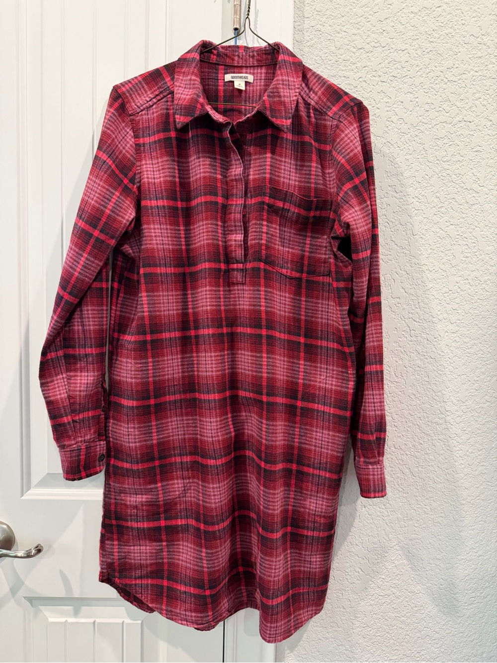 Goodthreads Red and Black Plaid Dress